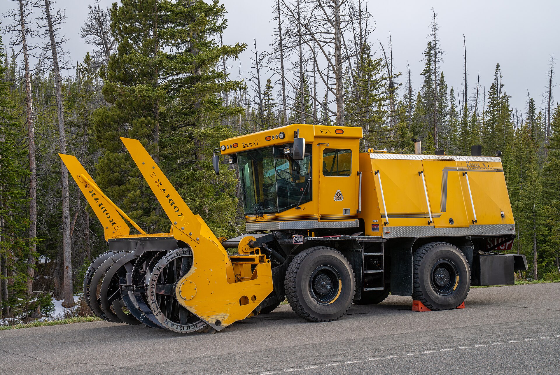 Wyoming Department of Transportation Snow Removal Truck in the Snowy Range (Kodiak America) (55306673883)