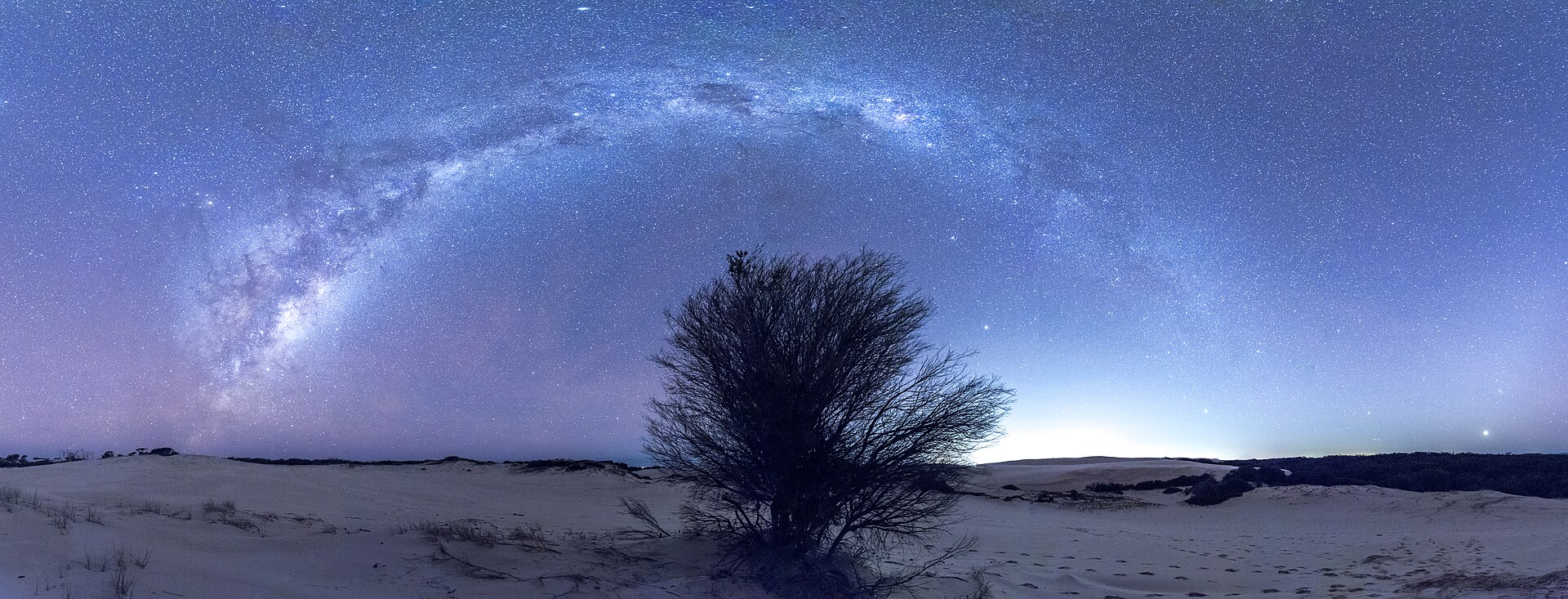 Nightscape at myall lakes national park