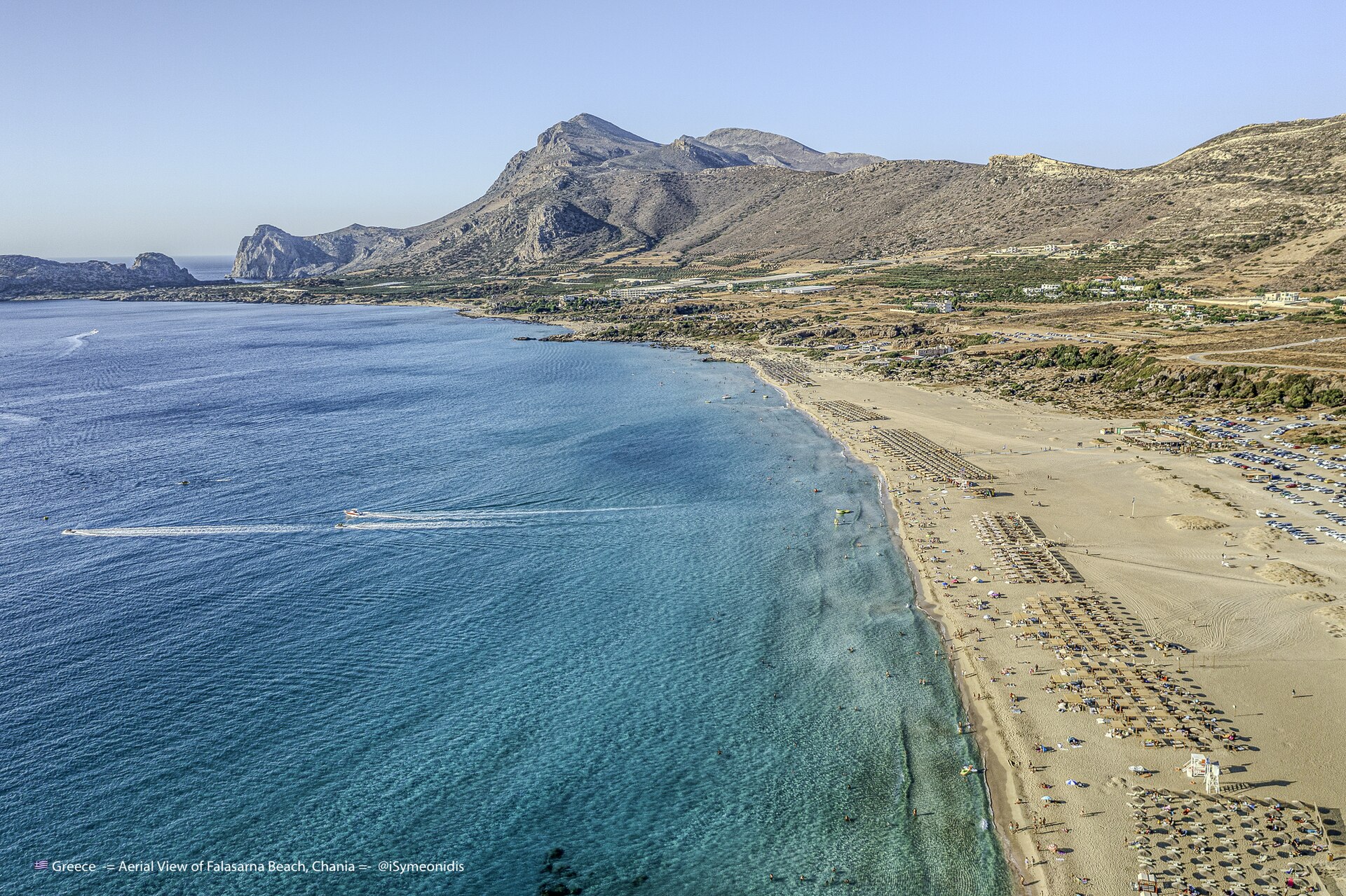 Greece Crete Chania FalasarnaBeach Aerial Summer ISymeonidis-2-S